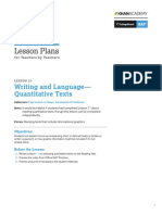 PDF - Official Sat Practice Lesson Plan Writing Language Quantitative Texts