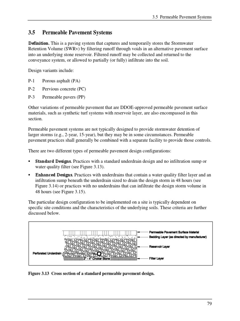 Stormwater Guidebook - Permeable Pavement Systems | PDF | Concrete ...