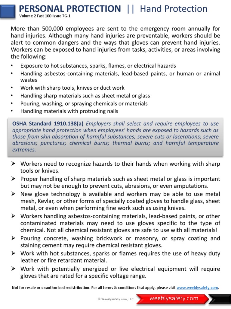 Safety Meeting Topic PDF