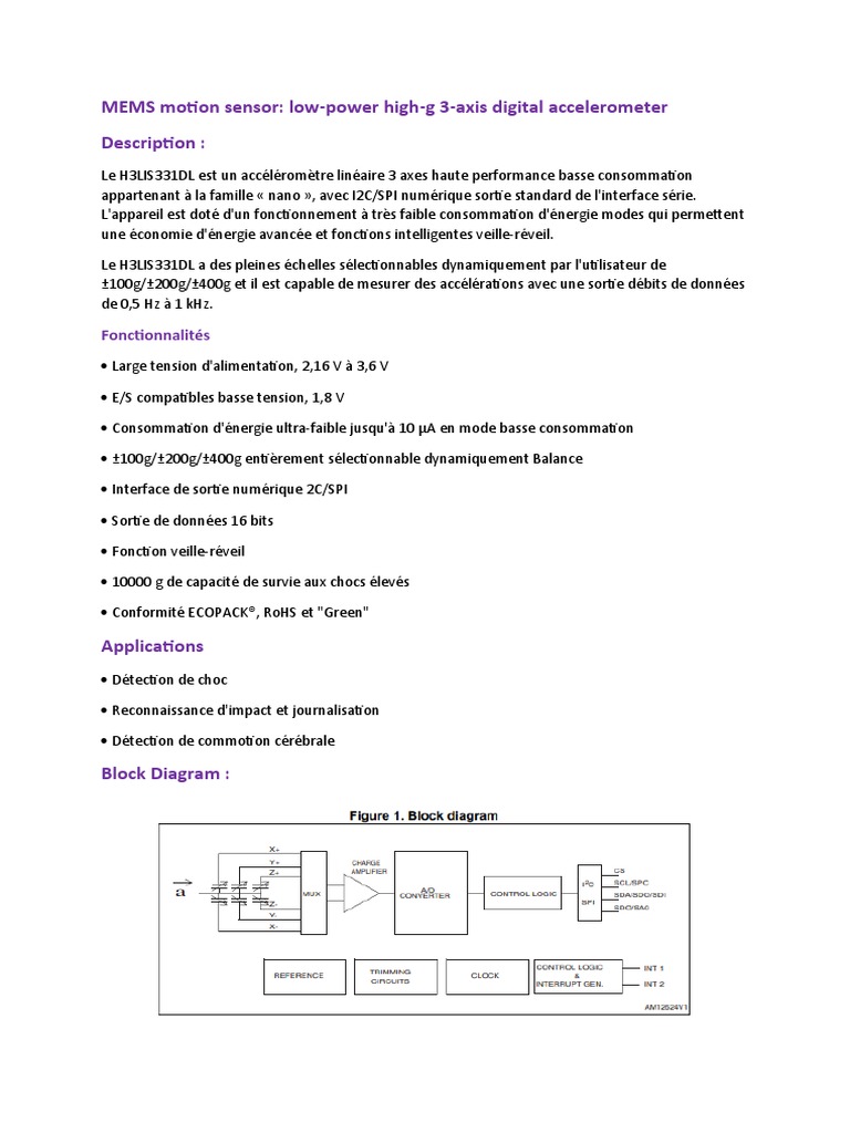 MEMS Motion Sensor PDF