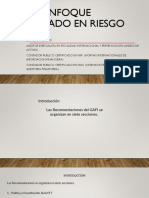 Enfoque Basado en Riesgo para Los Sujetos Regulados en La Preencion de Lavado de Activos