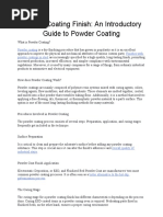 Metal Powder Coating Work Instructions | PDF | Metals | Industrial ...