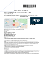 PNR: 02Q49HG5 Emesso Il/issued On: 23-08-22 Biglietto/Ticket: Col-For-Pal Pren - Intero Costo/Price: 33,60 Ingressi/Quantity: 2 23/08/2022 15:30