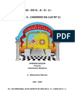 Prancha Vestimentas Maçonicas - Caminho Da Luz