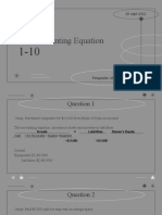 The Accounting Equation