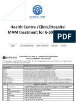 Health Centre /Clinic/Hospital MAM Treatment For 6-59 Months