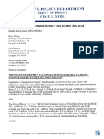Police Chief Letter To WSDOT