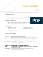 Como Hacer Un CV