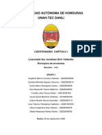 Cuestionario de principios de economía de la UNAH-TEC Danli