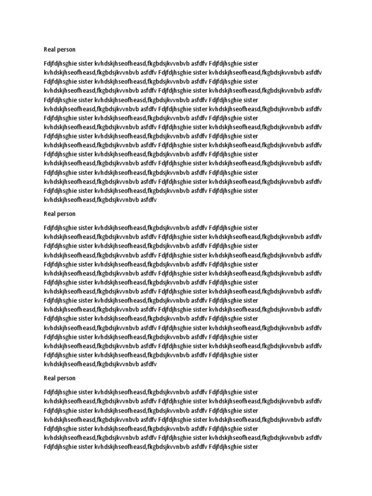 Real person pdf
