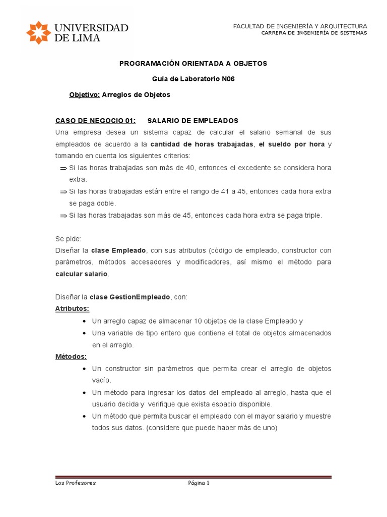 Guía de Programación en Java | PDF | Objeto (informática) | Constructor ...