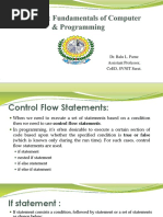 Control Flow Statements-Conditional Statements