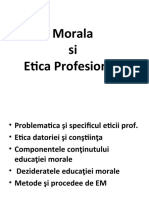 Morala Şi Etica Profesională
