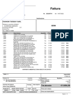 Fattura: HQ SRL