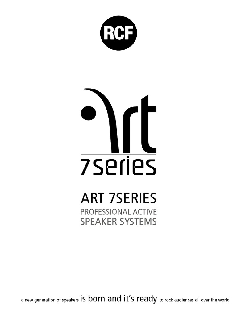 RCF ART 7 Series Speaker Manual | PDF | Loudspeaker | Power Supply