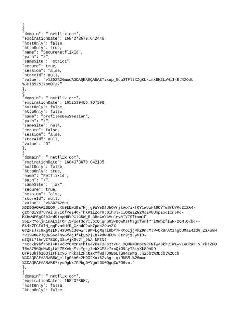 REPLICATE NETFLIX LOGIN AND GENERATE COOKIE visual data 3