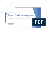 Lesson 6 - Project Quality Management