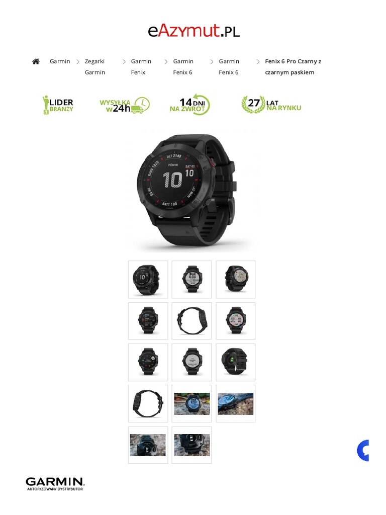 13 STR Fenix 6 Pro Czarny Dane Techniczne | PDF
