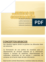 Tecnicas de Codificacion de Almacenes