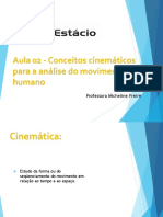 Aula 02 - Conceitos Cinemáticos para A Análise Do Movimento Humano