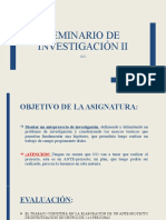 Investigación II: Anteproyecto de investigación