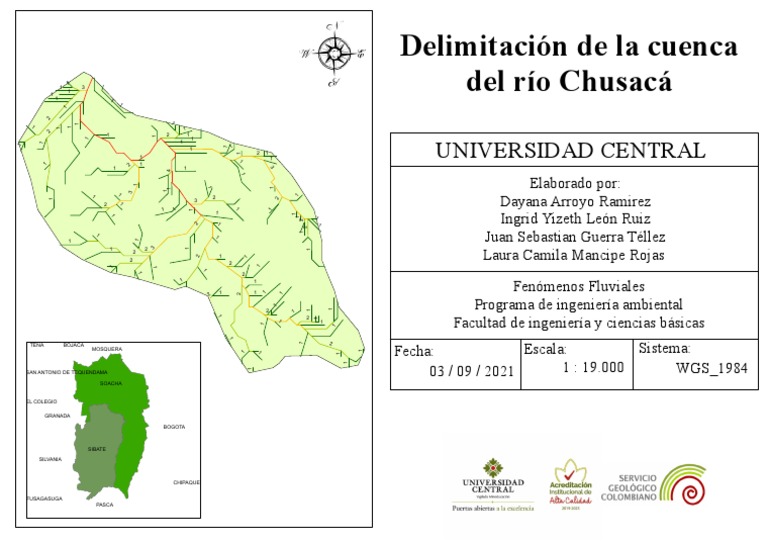 Delimitación de la cuenca del río Chusacá | PDF | Ingeniería