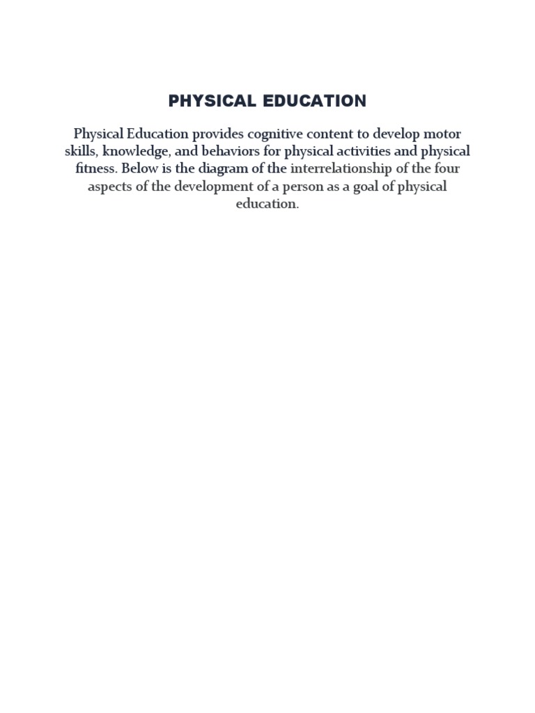 Physical Education | PDF | Attitude (Psychology) | Mental Health