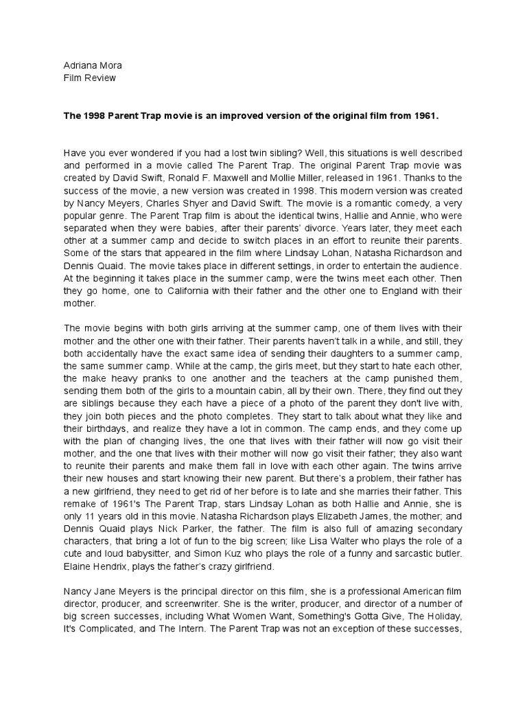 Film Review English IB SL PDF