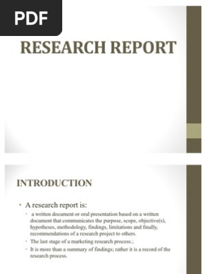 Research Report