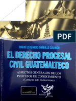 GORDILLO GALINDO Mario Estuardo Derecho Procesal Civil Guatemalteco