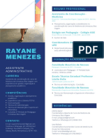 Rayane Menezes: Resumo Profissional