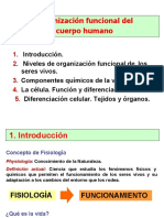 Organizacion Funcional Del Cuerpo