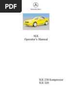 Mercedes SLK Manual