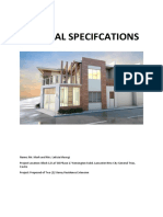 General Specifications Musngi Residence - As Per Site