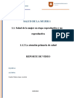 1.1.2 La Atención Primaria de Salud, REPORTE 1