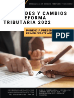 Reforma tributaria 2022: principales cambios en la ponencia
