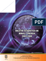 Boletin Estad Minas Energy 2003 2008