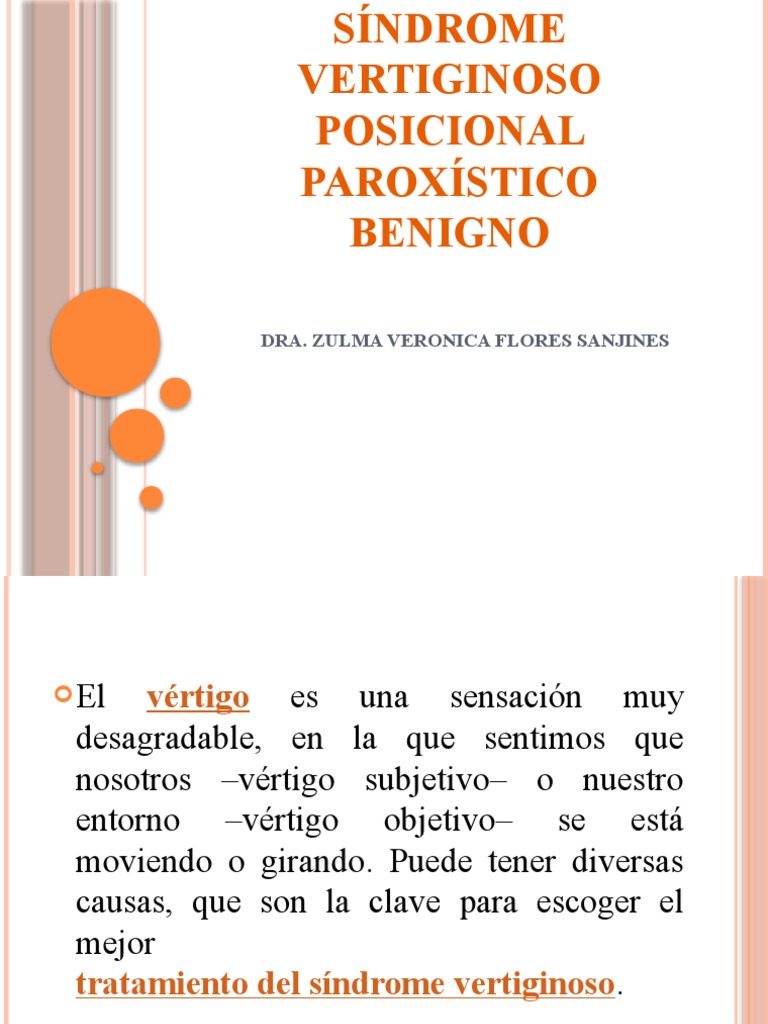 Síndrome Vertiginoso | PDF | Vértigo | La enfermedad de Meniere