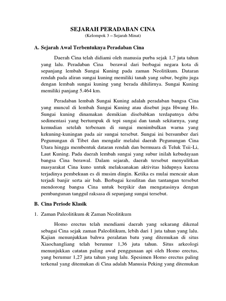 Sejarah Peradaban Cina Pdf