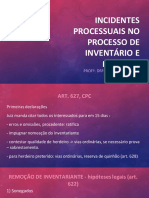 Incidentes Processuais Na