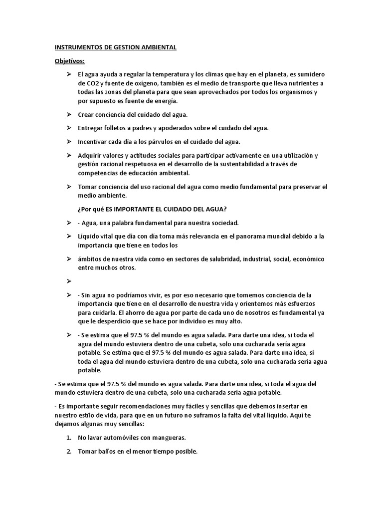 Conciencia sobre el Cuidado del Agua | PDF | Agua | Agua potable