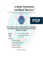 Planificacion Estrategica Hospital Universitario Municipal DR Mario Ortiz Suarez