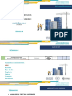 Clase 4. APUs, Mano de Obra, Materiales, Maquinaria y Equipos