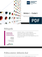 Módulo I Clase 3 Unidad1 RRII Politica Exterior