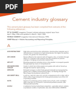 Cement Industry Glossary