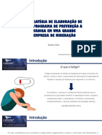 NR 09 - Estratégia de Elaboração de Um Programa de Prevenção A Fadiga em Uma Grande Empresa de Mineração - Natalia Vilela Da Lomba Rodrigues