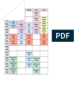 Horario 2do Semestre