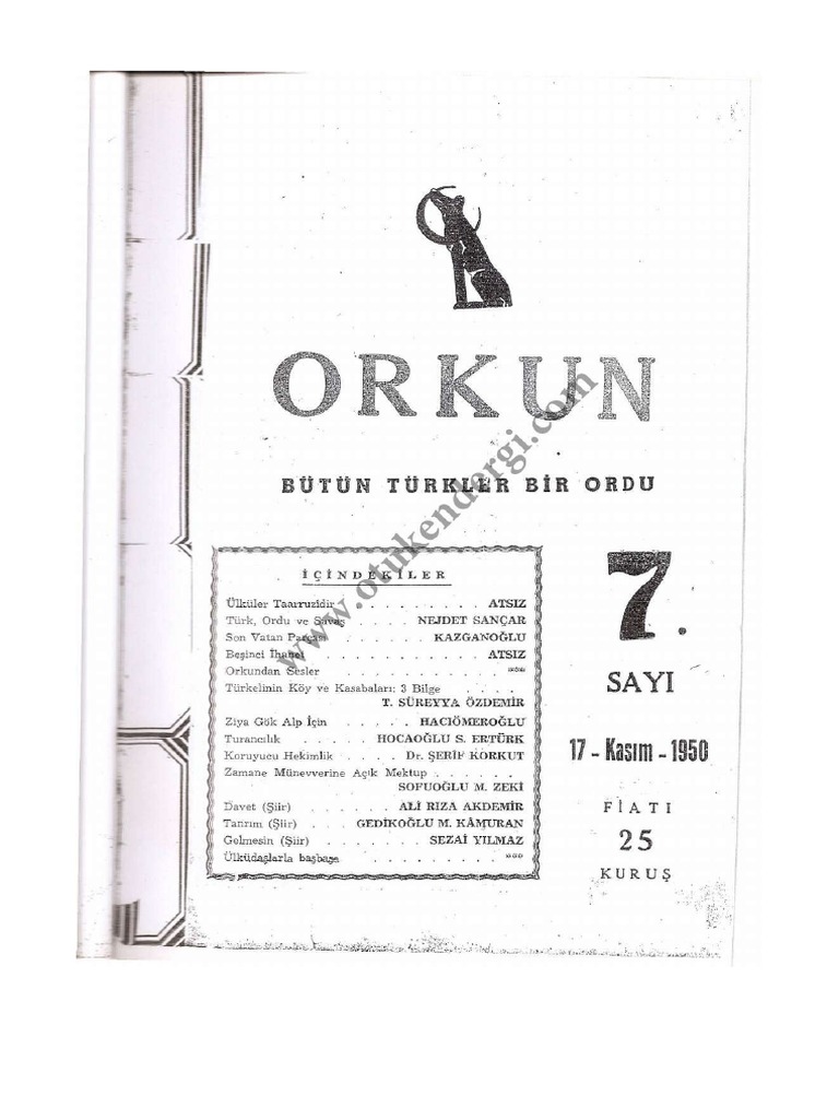 Orkun Dergisi 7 PDF