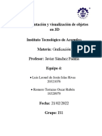 U3 Informe - Representación y visualización de objetos en 3D