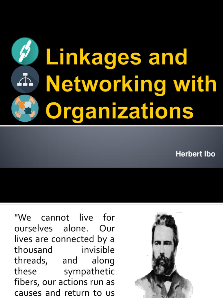 Linkages and Networking With Organizations PDF Teachers Teacher